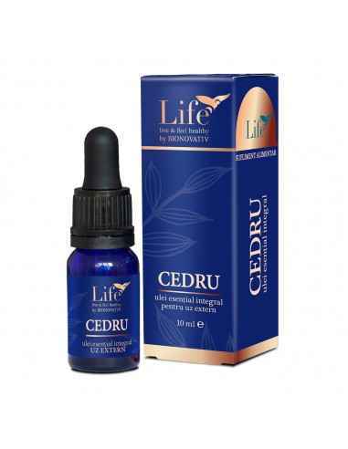 Cedru ulei esential 10 ml BIONOVATIV, ULEIURI ESENTIALE