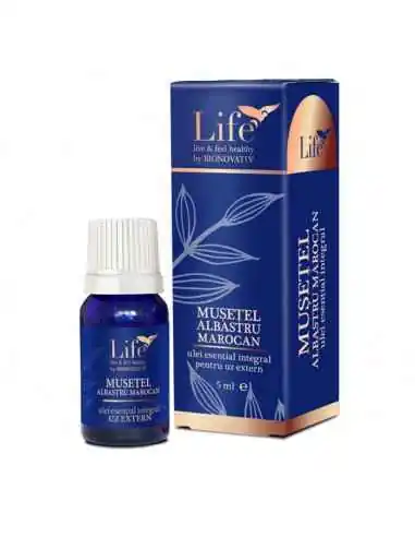 MUSETEL ALBASTRU MAROCAN ulei esential integral 5 ml BIONOVATIV, ULEIURI ESENTIALE