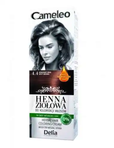 HENNA CREMA COLORANTA 4.4 SPICY BROWN Delia Cosmetics, Piele, par si unghii