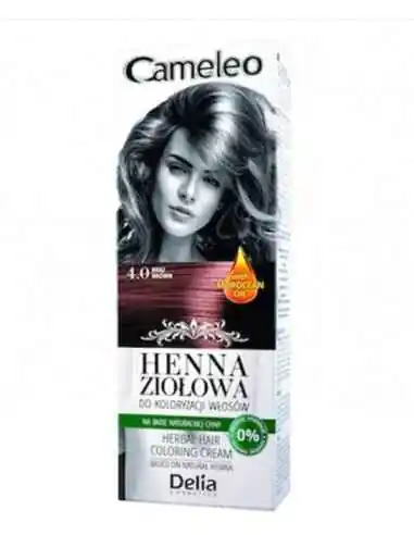 HENNA CREMA COLORANTA 4.0 BROWN Delia Cosmetics, Piele, par si unghii