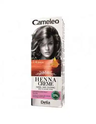 HENNA CREMA COLORANTA 7.4 COPPER RED Delia Cosmetics, Piele, par si unghii