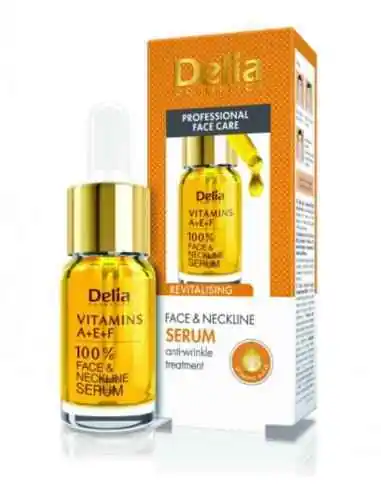 SER CU VITAMINELE A+E+F FATA si DECOLTEU 10ML Delia Cosmetics, INGRIJIRE TEN