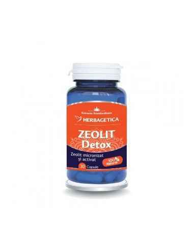 ZEOLIT DETOX 30 cps Herbagetica, Detoxifierea organismului