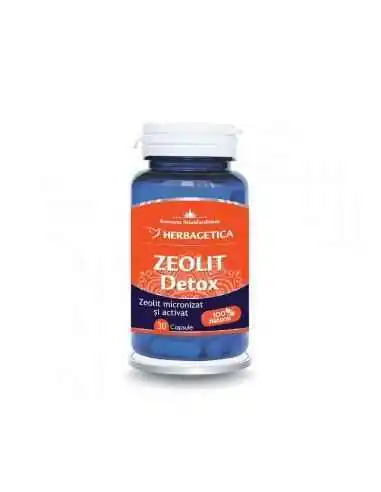 ZEOLIT DETOX 30 cps Herbagetica, Detoxifierea organismului