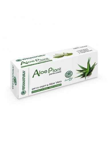 Aloe Plant - gel cu Argint si Aloe Vera 20 ml Viva Natura, UNGUENTE/CREME/GELURI