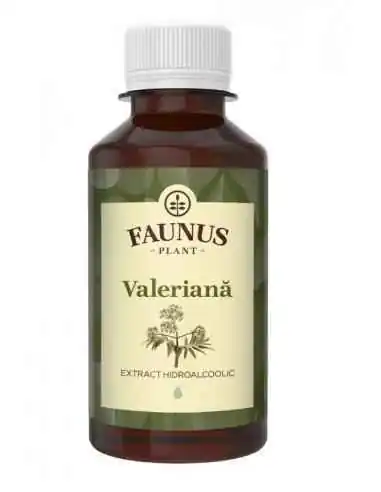 TINCTURA VALERIANA 200ML Faunus Plant, TINCTURI CU ALCOOL