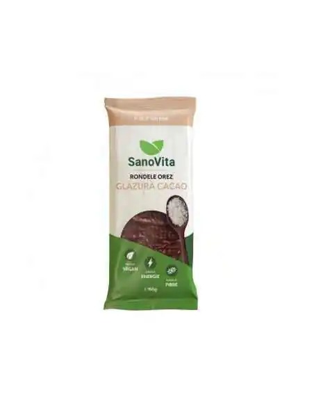 Rondele din Orez cu Glazura de Cacao 66g SanoVita, CATEGORII PRODUSE