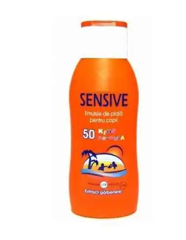 EMULSIE SPF50 COPII PLAJA 250ML Sensive, PLAJA SI PROTECTIE SOLARA