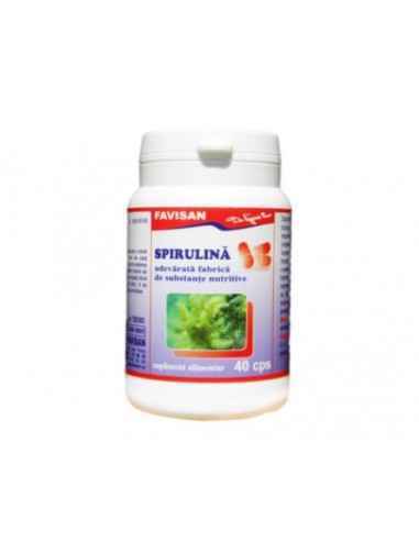 SPIRULINA 40 capsule Favisan, REMEDII NATURISTE