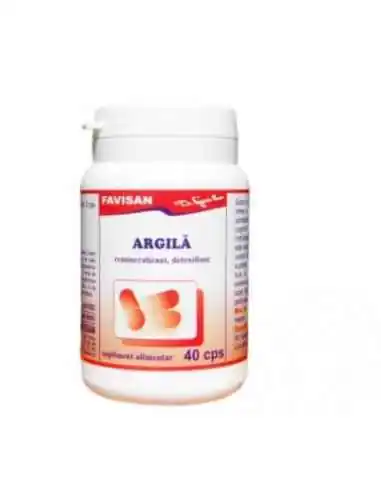 ARGILA 40 capsule Favisan, REMEDII NATURISTE