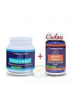 Pachet Stem Energy 250ml + Zeolit Detox+ 60 capsule Herbagetica, VITAMINE SI MINERALE