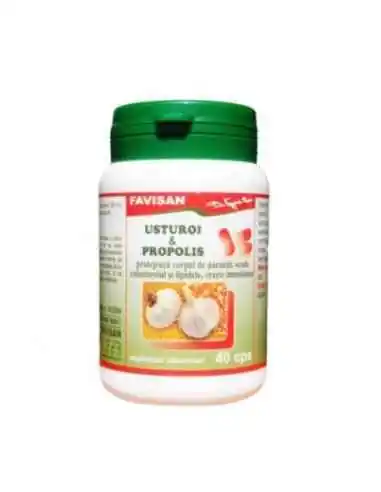 USTUROI & PROPOLIS 40 capsule Favisan, REMEDII NATURISTE