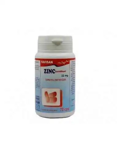 ZINC 70 capsule Favisan, REMEDII NATURISTE