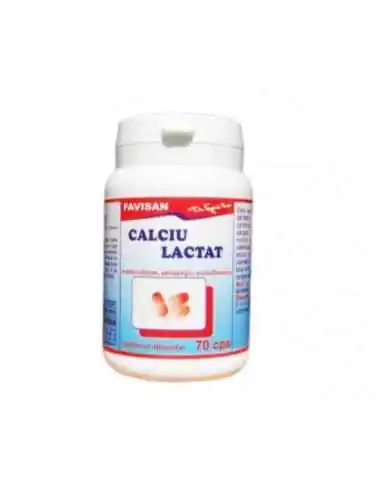 CALCIU LACTAT 70 capsule Favisan, REMEDII NATURISTE