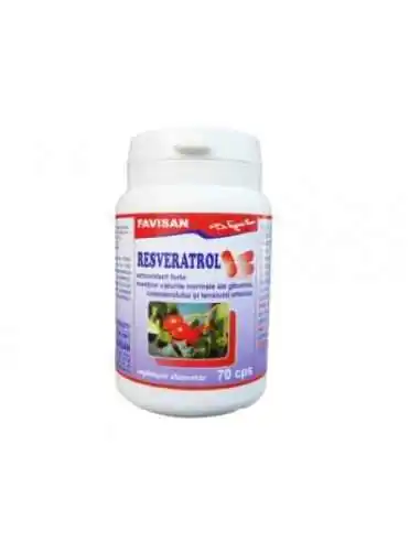 RESVERATROL 70 capsule Favisan, REMEDII NATURISTE