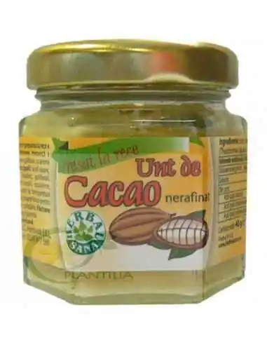 Unt de Cacao Crud Nerafinat 40g Herbavit, Sanatatea pielii