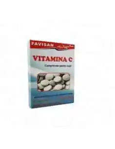 VITAMINA C  comprimate pentru supt 20 comprimate Favisan, REMEDII NATURISTE