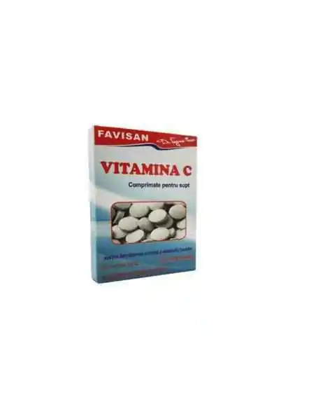 VITAMINA C  comprimate pentru supt 20 comprimate Favisan, REMEDII NATURISTE