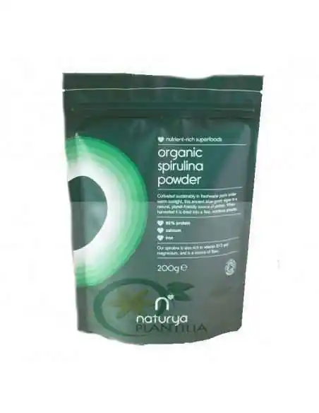 Spirulina Pulbere Organica (BIO) 200g Naturya, VITAMINE SI MINERALE