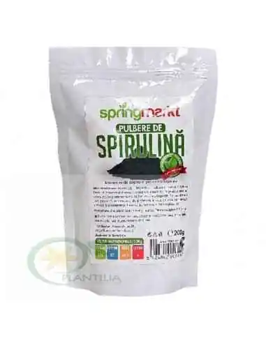 Spirulina Pulbere 200 g SpringMarkt  Adams, VITAMINE SI MINERALE