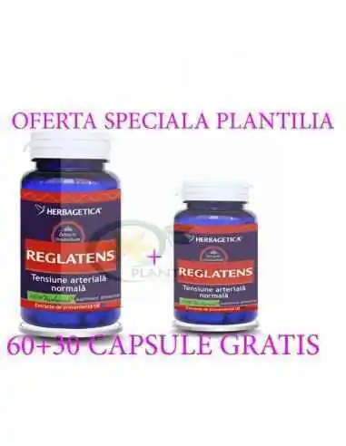 Reglatens 60 +10 capsule Herbagetica, REMEDII NATURISTE