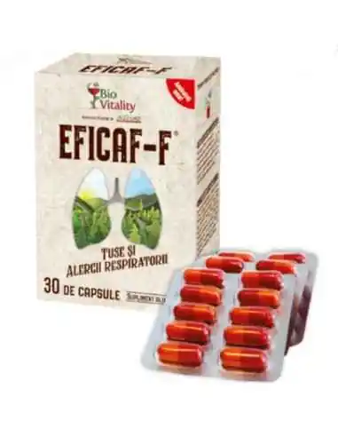 EFICAF -F - 30 capsule BioVitality, REMEDII NATURISTE