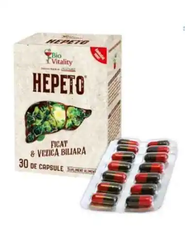 HEPETO - 30 capsule BioVitality, REMEDII NATURISTE