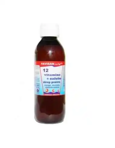 SIROP 12 VITAMINE + CALCIU  250 ml Favisan, VITAMINE SI MINERALE