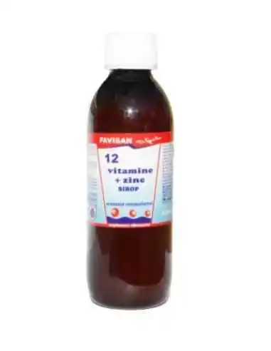 SIROP 12 VITAMINE + ZINC 250 ML Favisan, VITAMINE SI MINERALE