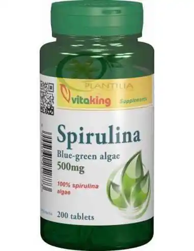 Spirulina 500 mg 200 comprimate Vitaking, Stres