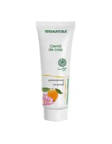 Crema de corp cu Portocale dulci si Unt de Shea 250ml Viva Natura, Sarcina si alaptare