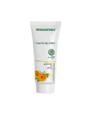 Crema de maini cu Galbenele si Catina 75ml Viva Natura, Sanatatea pielii