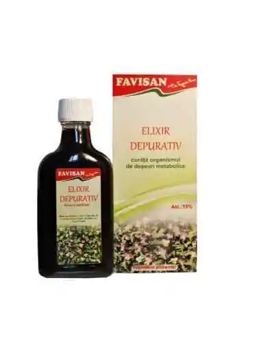 ELIXIR DEPURATIV 200 ml Favisan, TINCTURI CU ALCOOL