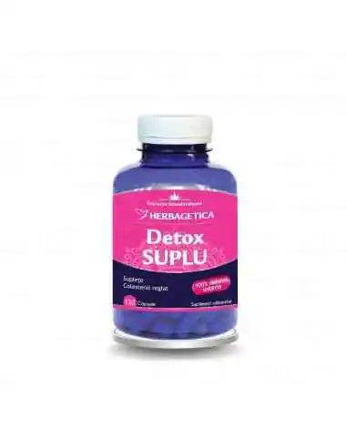 Detox Suplu 120 capsule Herbagetica, Slabire