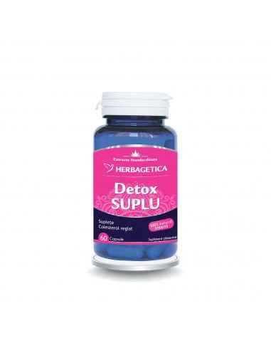 Detox Suplu 60 capsule Herbagetica, Slabire