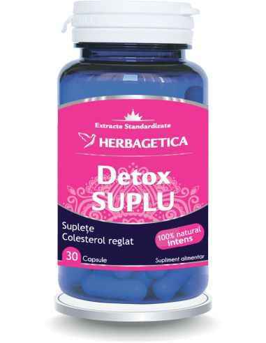 Detox Suplu 30 capsule Herbagetica, Slabire