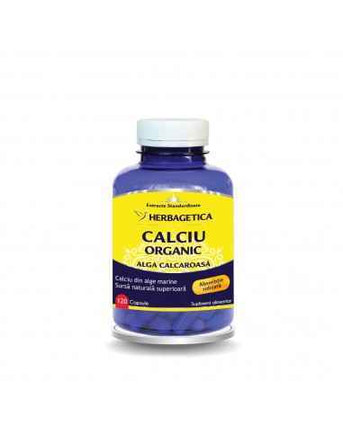 Calciu Organic 120 cps Herbagetica, VITAMINE SI MINERALE