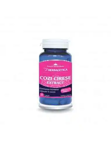 COZI DE CIRESE EXTRACT 30 CPS HERBAGETICA, Retentie hidrica