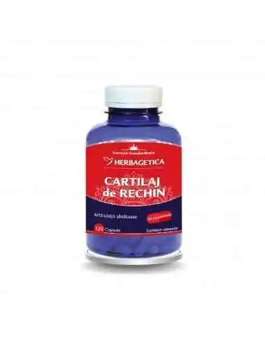 CARTILAJ DE RECHIN 120 capsule Herbagetica, REMEDII NATURISTE