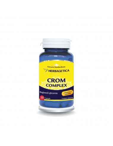 Crom Complex 30 cps Herbagetica, VITAMINE SI MINERALE