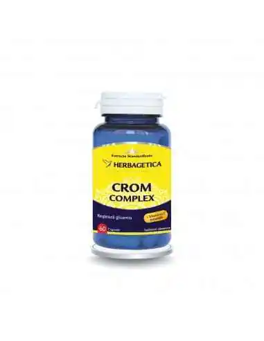 Crom Complex 60 cps Herbagetica, VITAMINE SI MINERALE