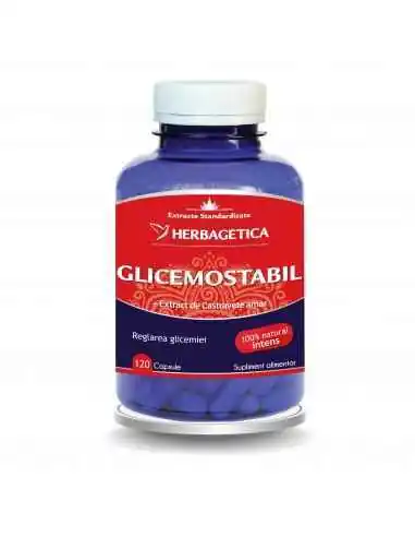 Glicemostabil 120 capsule Herbagetica, Terapia Diabetului