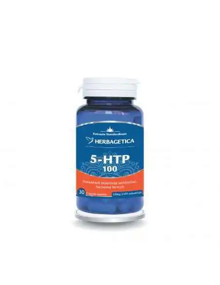 5 HTP 100 Zen Forte 30 capsule Herbagetica, Tulburari Hormonale