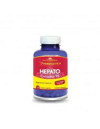 HEPATO CURCUMIN95 120 capsule Herbagetica, Aparatul digestiv 