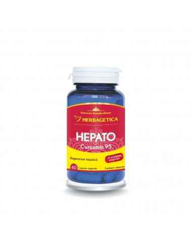HEPATO CURCUMIN95 60 capsule Herbagetica, Aparatul digestiv 