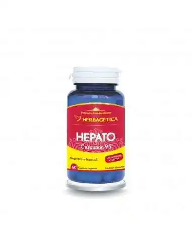 HEPATO CURCUMIN95 60 capsule Herbagetica, Aparatul digestiv 