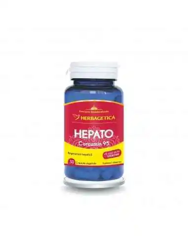 HEPATO CURCUMIN95 30 capsule Herbagetica, Aparatul digestiv 