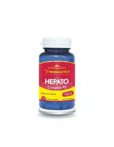 HEPATO CURCUMIN95 30 capsule Herbagetica, Aparatul digestiv 