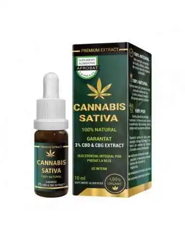 Ulei de CANNABIS CBD 3% 10 ml CosmoPharm, ULEIURI ESENTIALE