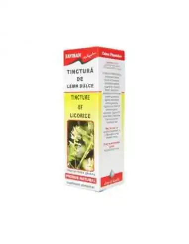 TINCTURA DE LEMN DULCE 50 ml Favisan, TINCTURI CU ALCOOL